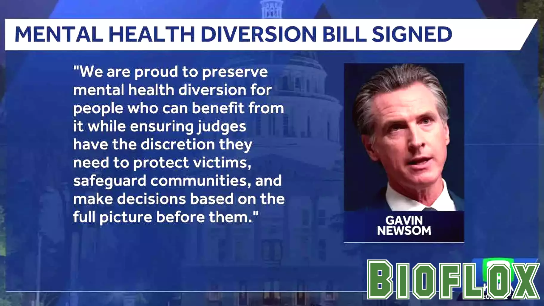 Newsom signs bill to give judges more power to deny mental health diversion