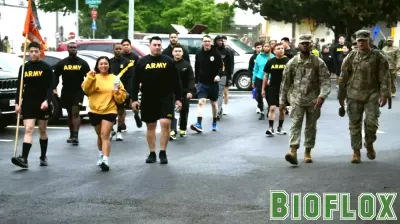Promoting Mental Health Awareness at Camp Humphreys Through Weighted Words Walk